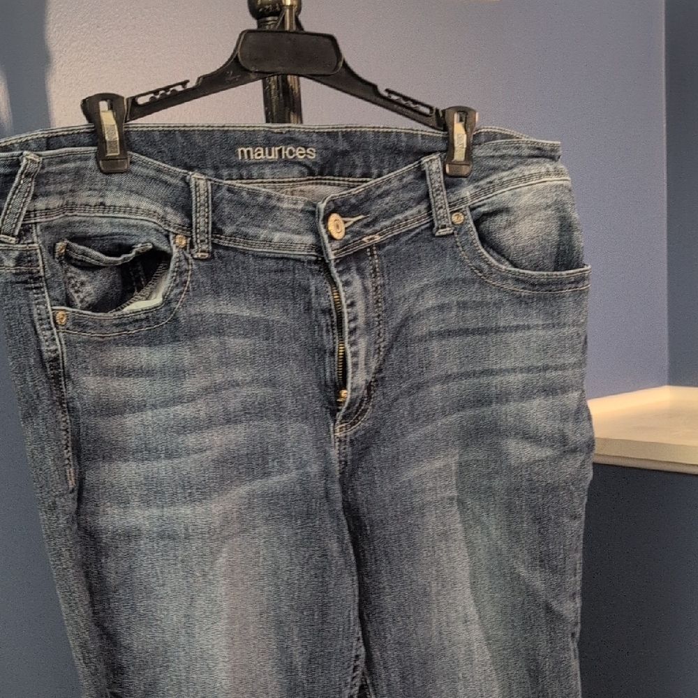 Maurices Women's Casual Blue Boyfriend Jeans